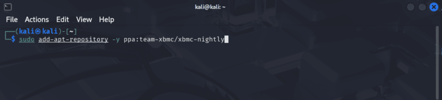 sudo add-apt-repository -y ppa:team-xbmc/xbmc-nightly