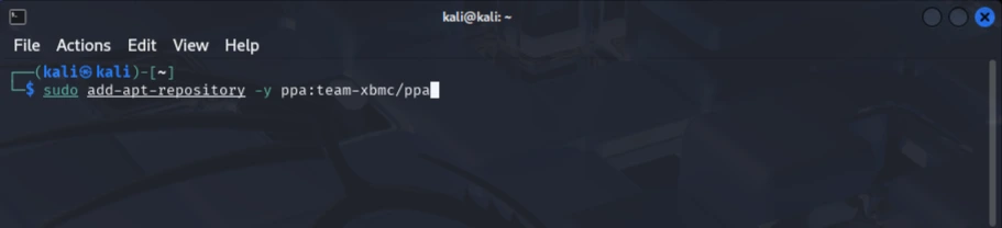 sudo add-apt-repository