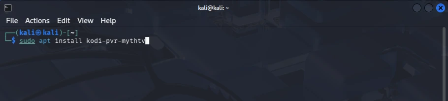 sudo apt install kodi-pvr-mythtv