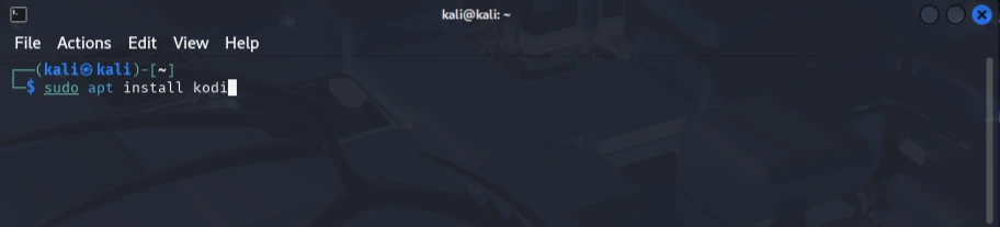 sudo apt install kodi