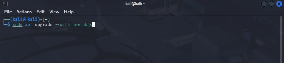 sudo apt upgrade --with-new-pkgs
